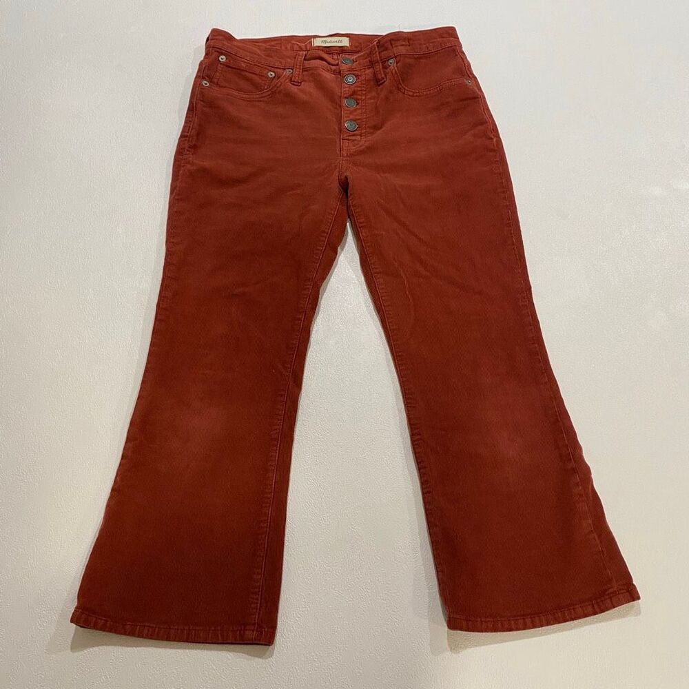 Madewell Rust Wide-Leg Pants